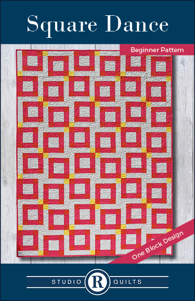 SRQ Square Dance Quilt Pattern Cover Front